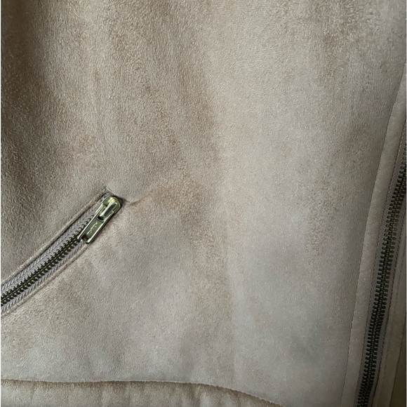 Gap kids Sherpa trim, tan Faux Suede jacket size US XL: 12-13 years - Picture 5 of 10